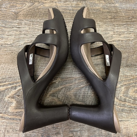 Crocs CYPRESS IV Platform Heeled Sandals Size 8 - Picture 8 of 9